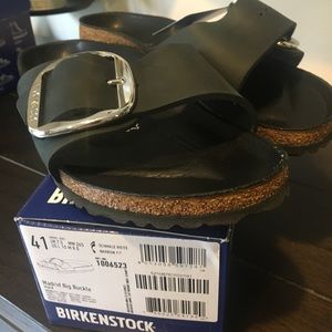NWT Size 41 Big Buckle Madrid Birkenstock